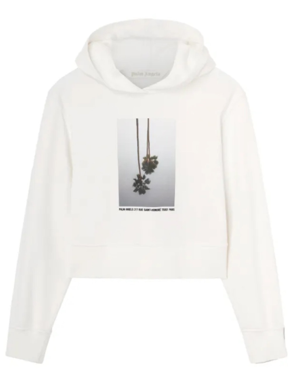 Palm Angels Mirage Cotton Hoodie White Women’s Medium